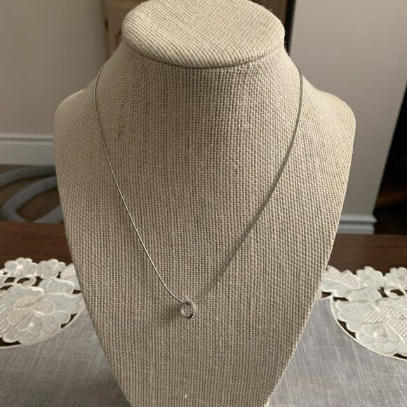 Fifth Ave. Crystal and Silver Tone Necklace - Picture 1 of 5